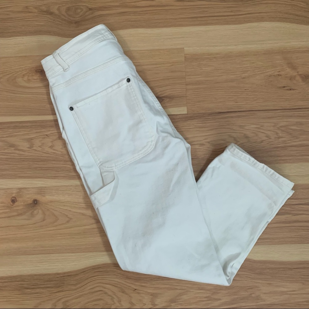 Frame white carpenter jeans